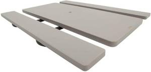 lot 7 image: LIFETIME 22119 Folding Picnic Table, 6 Feet, Putty - Like New Unused In Original Box