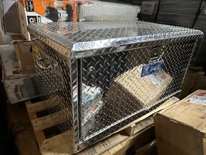 lot 13 image: UWS Aluminum Utility Chest Box with 2 Drawer Slides - 38 L x 23 W x 20 H  ASIN #B00199KYWU TBC-38-DS