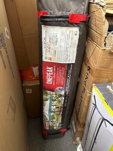 lot 20 image: Coleman 13ft x 13ft Pop-Up Patio Canopy Tent Camping Area W Shelter & Wheeled Bag Gray