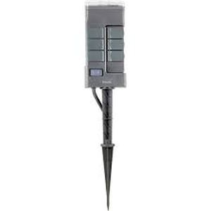 lot 164 image: Philips Timer Outdoor Stake 6 Grounded Outlets Digital Timer