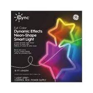 lot 171 image: GE - Cync Smart Neon 10ft Shape Light with Dynamic Effects (1pk) - Full Color