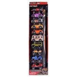 lot 15 image: Maxx Action Mini Race and Off Road Vehicles w Play Mat  10pk