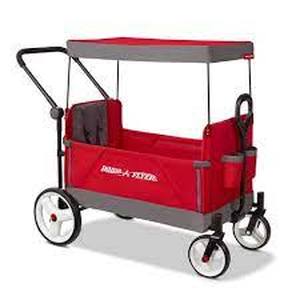 lot 26 image: Radio Flyer Convertible Stroller Wagon with Canopy