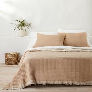 lot 391 image: Reversible Textured Cotton Chambray Coverlet - Casaluna - King