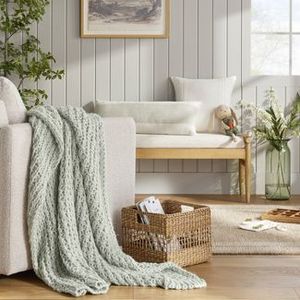 lot 394 image: Chunky Knit Throw Blanket - Hearth & Hand with Magnolia - L