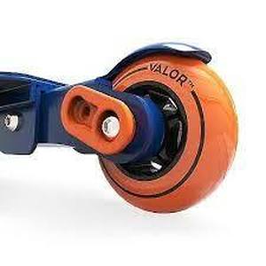 lot 43 image: Valor Lightweight Smallest Foldable Full Size Kick Scooter Blue and Orange