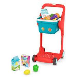 lot 49 image: B. play - Shopping Cart & Play Food - Shop & Glow Toy Cart