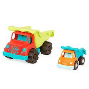 lot 50 image: B. play - Toy Trucks - Dump Truck Duo