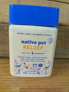lot 111 image: Native Pet Relief - Anti Inflammatory for Dogs  Turmeric