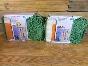 lot 547 image: Set of 2 15pc Youve Got The Power Shower Curtains Green - Room Essentials