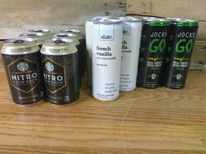 lot 516 image: Mixed Lot 6 Starbucks Nitro 5 Slate French Vanilla 4 Jocko Go Real Energy