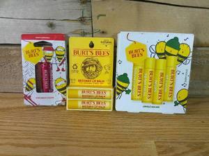lot 533 image: Variety of 3 Packs of Burts Bees Balms