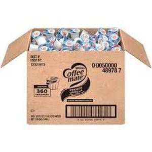 lot 550 image: Coffee mate French Vanilla Liquid Creamer 0.38 oz. 360Carton (NES48978)-BB Feb24