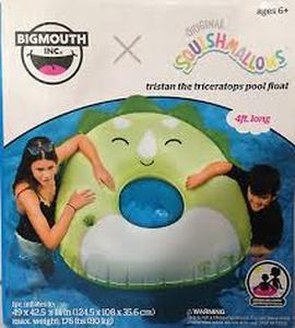 lot 287 image: Squishmallows Original Tristan the Triceratops Giant Pool Float