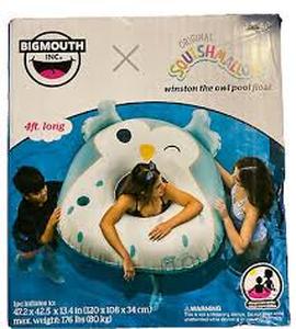 lot 289 image: Squishmallows Original Winston the Owl Giant Pool Float 4ft