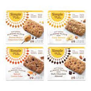 lot 578 image: Simple Mills Almond Flour Snack Bars-Variety Pack-1.19 Ounce (Pack of 20)-BB 11 30 23