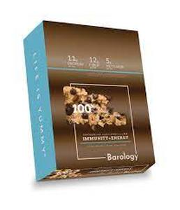 lot 583 image: Set of 3 Barology Chocolate Chip Cookie Dough Immunity Vitamins  Energy Protein Bar-BB 04 06 24