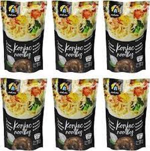 lot 590 image: Hethstia Shirataki Noodle Low-Carb Pasta and Rice Variety Pack (9.52 oz, 6 Packs)-BB Jan 28 24