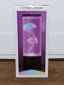 lot 321 image: 12 RGB Jellyfish Lamp with USB Black - West & Arrow