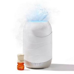 lot 326 image: 200ml Waves Ultrasonic Diffuser - Cascading Mist and Light plus Essential Oil Blend - Lifelines