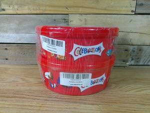 lot 572 image: Set of 2 Mars Celebrations Chocolate Bar Tubs, 1.43 Pound-BB Feb 18 24
