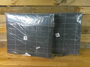 lot 617 image: Set of 2 18x20 Printed Woven Outdoor Chair Seat Cushions - Threshold-Jet Black