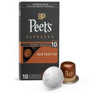 lot 551A image: Lot of 12 Peets Espresso Ristretto Dark Roast Aluminum Capsules - 10ct1.87oz-BB 032824