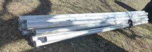 12 sticks of 11 ft 2 inch aluminum, 3 inch diameter