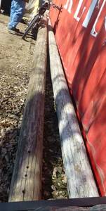 2 telephone poles 29ft and 23ft