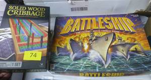 Battleship and Cribbage games