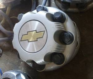 2 Chevy hub caps