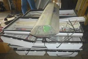 Pallet of shop lights and a cab light