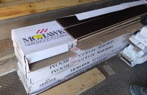 6 boxes of Mohawk hardwood flooring Antique Elm Walnut - New