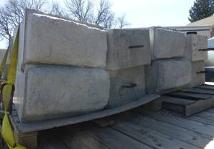 6 Pallets of Large 12x24 concrete landscaping or retaining wall block - $1200 Reserve