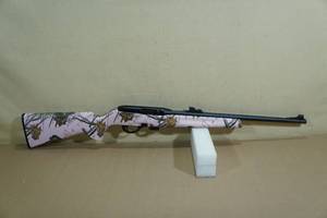 Remington Model 597 .22 LR Semi-Auto Rifle - Pink Mossy Oak Blaze Camo
