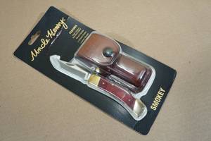 Uncle Henry Smokey Folding Knife with Leather Sheath