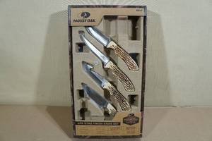 Mossy Oak 4-Pack Finishing Knife Set with Sheaths