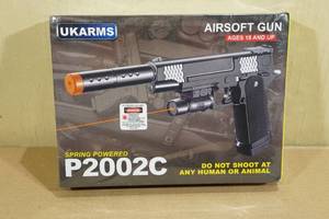 UKArms P2002C Spring Powered Airsoft Gun with Laser