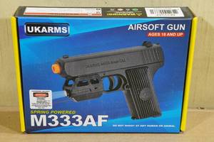 UKArms M333AF Spring Powered Airsoft Gun with Laser and Flashlight