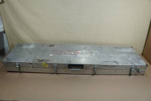 Large Rolling Metal Gun Case