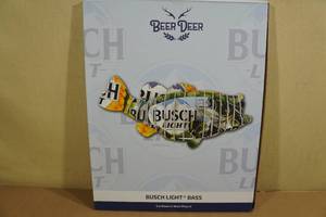 Beer Deer Busch Light Bass Cardboard Wall Mount