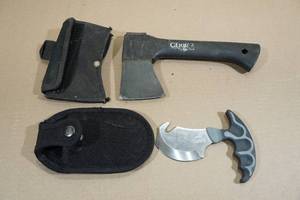 Gerber 9 Axe & Skinner Knife