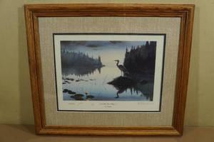 Les C Kouba Framed Print Great Blue Heron Hangout