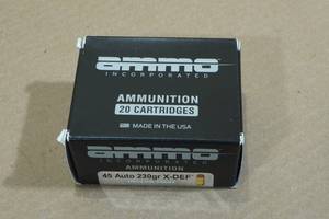 20 Ammo Inc .45 Auto 230 Gr X-DEF HP Ammo
