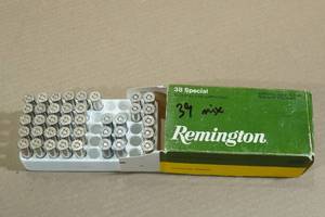39 Rounds Mixed .38 Spl Ammo - LRN, HP, JHP