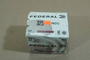 325 Federal Automatch .22LR 40 Gr LRN Ammo