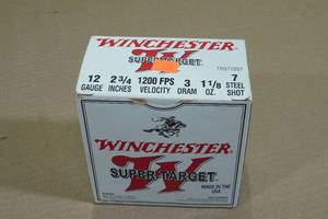 25 Winchester Super Target 12 Gauge 2-34 Steel 7 Shot Shotshells