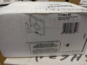 DELTA� T11864-SS 2-Port 3-Setting Diverter Trim, Brilliance� Stainless Steel