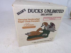 Ducks Unlimited Decanter Regal China Porcelain in Box