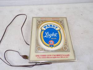 Vintage Pabst Beer Sign Lighted
